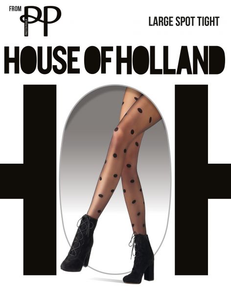 Strumpbyxa med prickmönster Large Spot från House of Holland for Pretty Polly