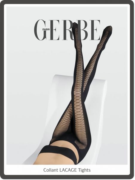 Gerbe Extravaganta strumpbyxor med foerfoeriskt moenster Lacage