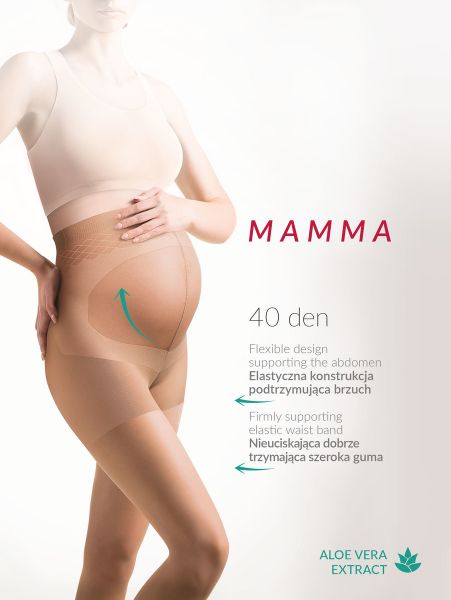 Gabriella Tunn strumpbyxa för gravida Mamma 40 DEN