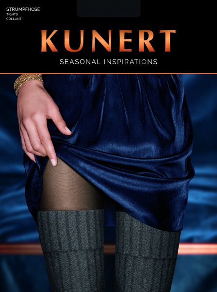 Kunert Elegant strumpbyxa med overknee-look Melange Fairytale