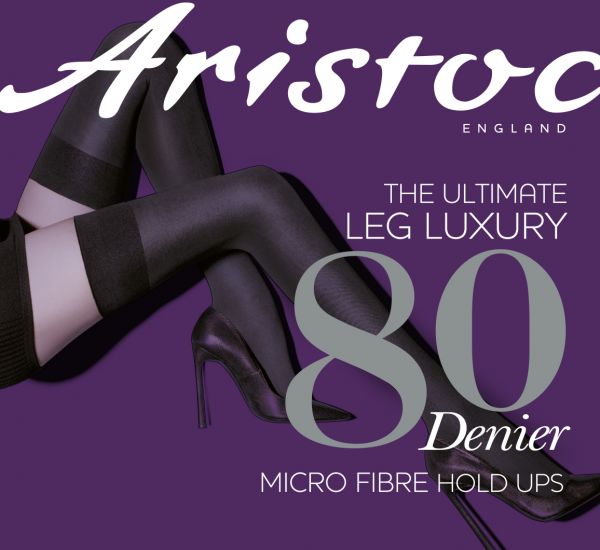 Aristoc Slät heltäckande stay ups i microfiber 80 DEN