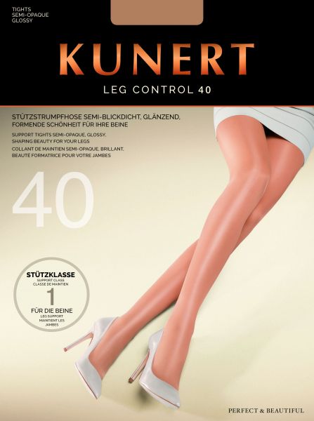 Kunert Leg Control 40 - Strumpbyxa med inbyggd kompression utan mönster