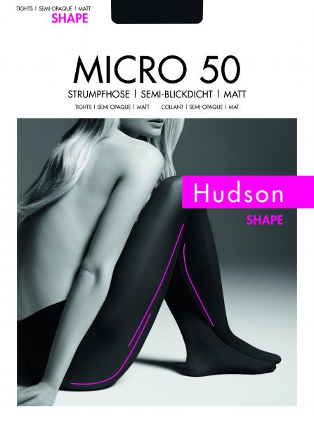 Hudson Micro 50 Light Shape - Heltäckande, lätt figurformande strumpbyxa