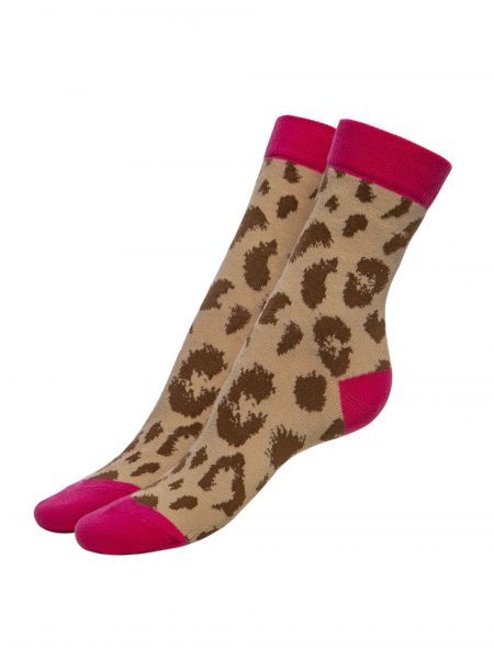 Sockor med bomull och animal print från Fiore