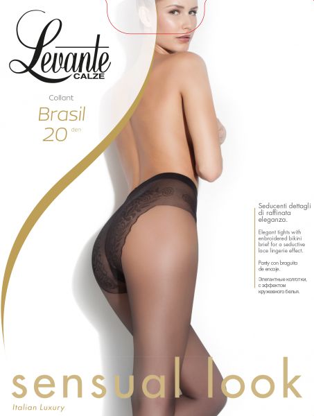 Tunn strumpbyxa med elegant byxdel Brasil från Levante