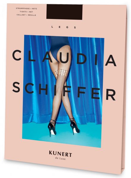 Claudia Schiffer Legs Style No. 3 KUNERT de Luxe - Nätstrumpbyxa med stay-up look