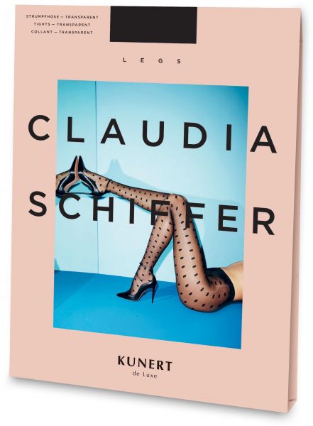 Claudia Schiffer Legs No. 1 KUNERT de Luxe - Polka Dots strumpbyxa