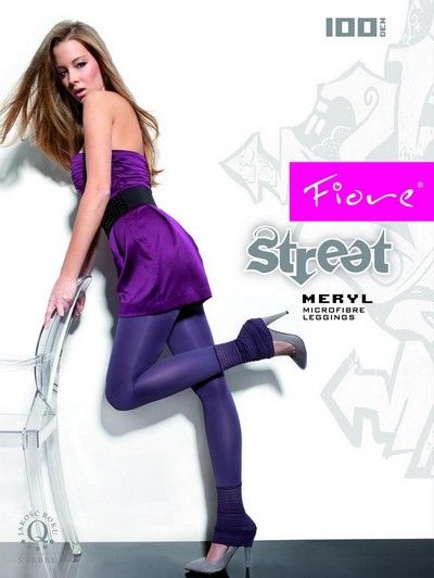 Leggings i microfiber Meryl 100 DEN utan m