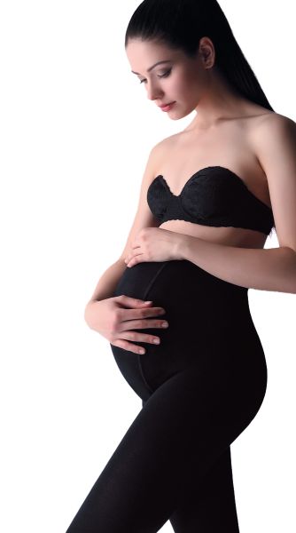 Heltäckande strumpbyxa för gravida Mama Cotton 200 från Giulia