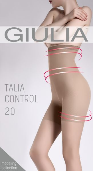 Slät figurformande strumpbyxa Talia Control 20 från Giulia