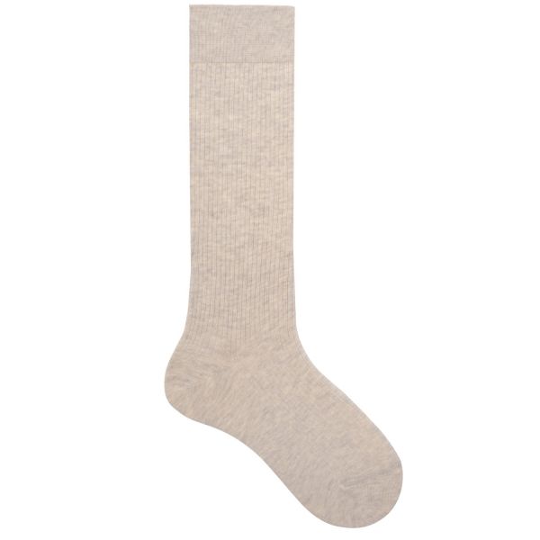 Kunert - Ribbad långa sockor med bomull