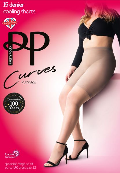 Pretty Polly Curves Cooling - Bekväma plus size trosor med kyleffekt