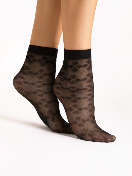 Tunna sockor med rutigt mönster i Oxford-stil från Fiore