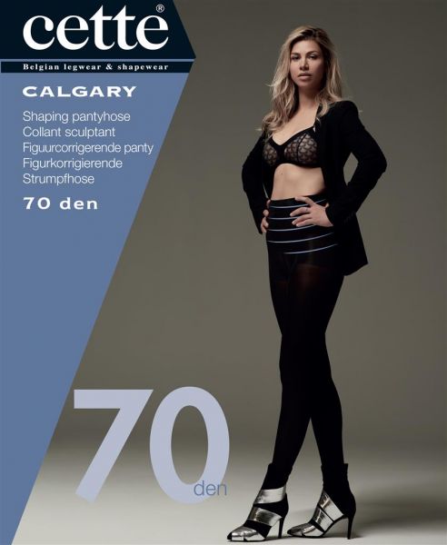 Cette Size Plus Collection Calgary - 70 denier heltäckande figurformande plus size strumpbyxa