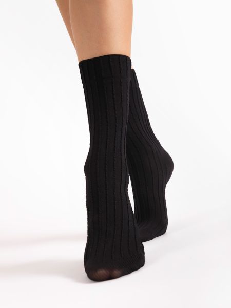 Fiore - Ogenomskinliga, mycket bekväma sockor i ribbad look