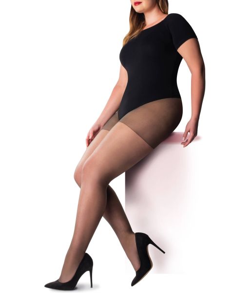 Plus Size nylonstrumpbyxa Curves från Pretty Polly