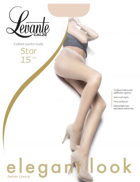 Slät klassisk strumpbyxa Star 15 den från Levante
