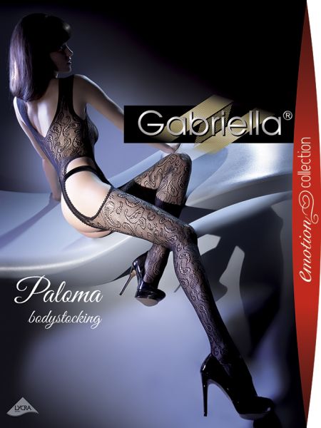 Gabriella - Bodystocking med blommigt mönster Paloma