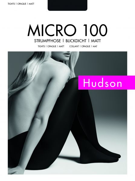 Hudson Micro 100 - Slät heltäckande strumpbyxa