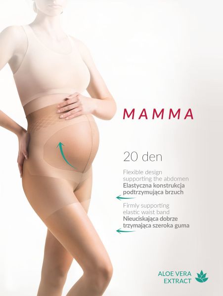 Gabriella Tunn strumpbyxa för gravida Mamma 20 DEN